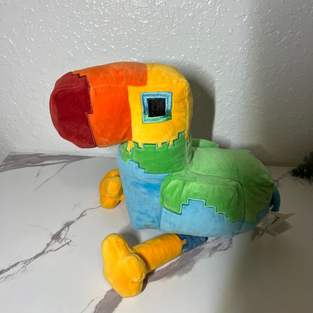 Colorful Plush Parrot Toy